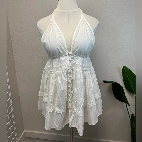 Free People Sail Away Mini Dress - New - Size L - Picture 5 of 7